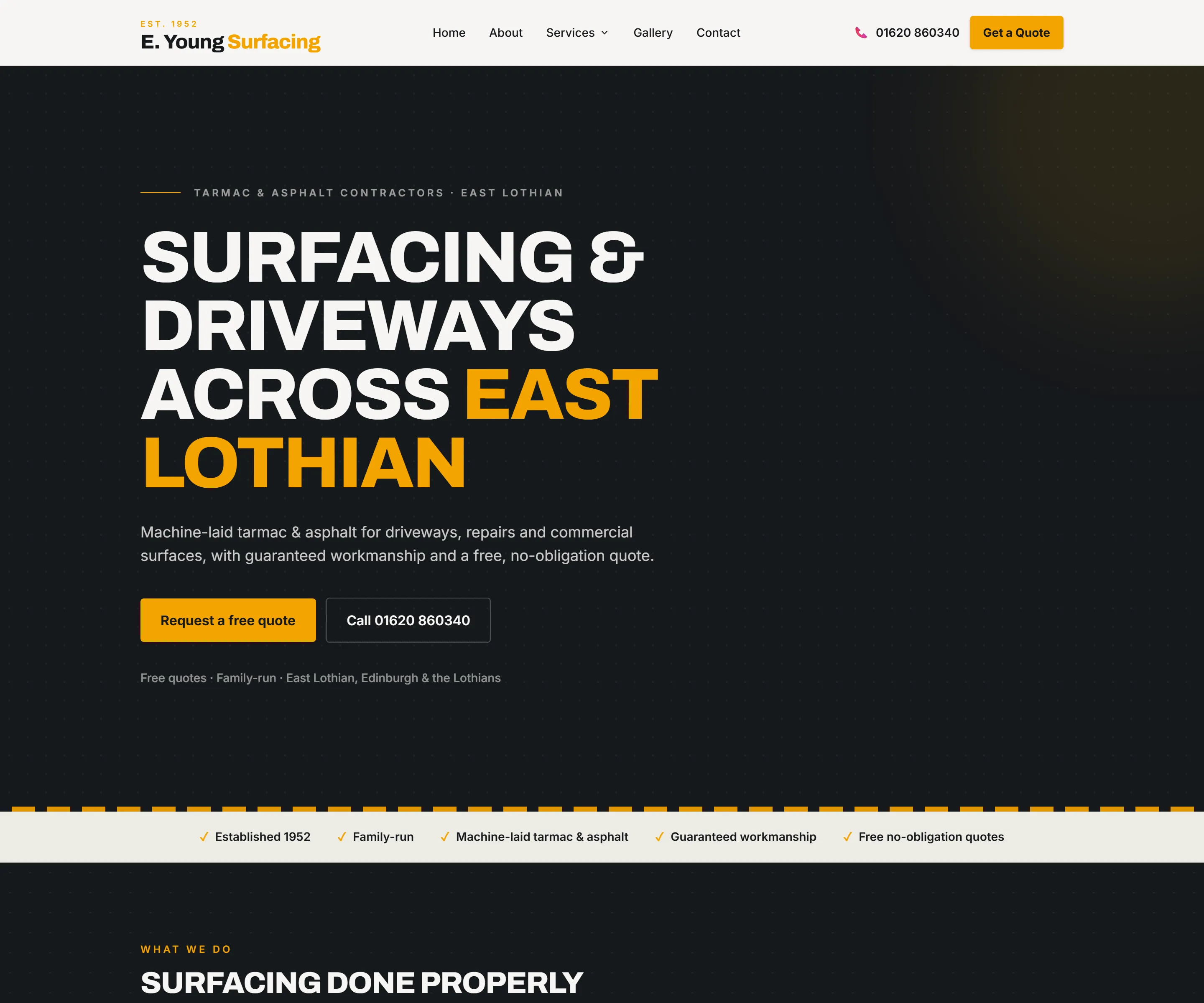 E Young Surfacing website
