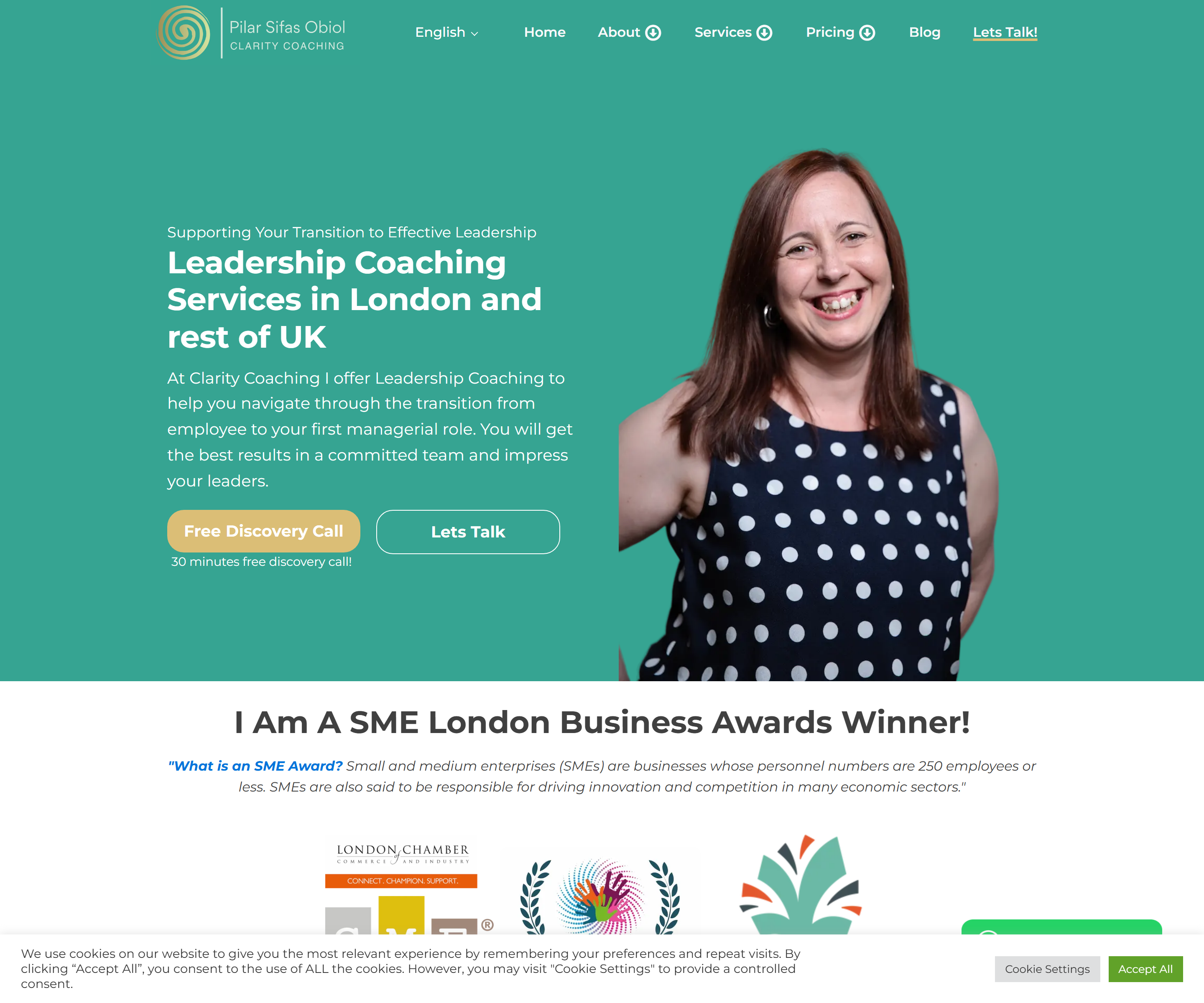 Your Clarity Coaching website screenshot
